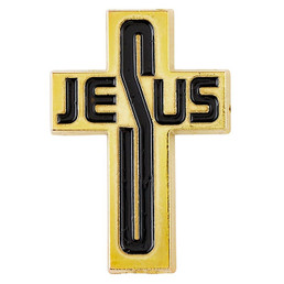Jesus Cross Lapel Pin - 25/pk