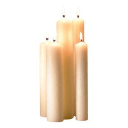Altar Brand® 51% Beeswax Altar Candle - 1-1/8 x 14-7/8" - 12/carton - 2cartons/cs
