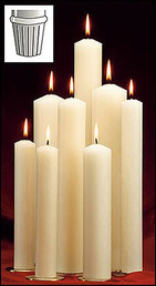 Altar Brand® 51% Beeswax Altar Candle - 1 x 19-3/8" - 12/carton - 2cartons/cs