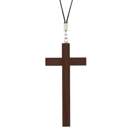 Thick-Style Cross Pendant - Brown(BK-12080) - 12/cs