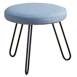 Denim Footstool