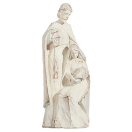 Distressed Finished Holy Family Figurine