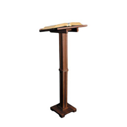 Standing Lectern - Walnut Stain