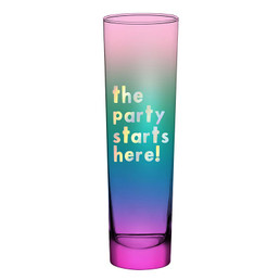 Thimblepress x Slant Flat Champagne Glass - Party Starts Here