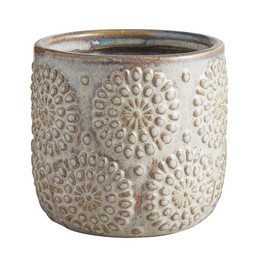 Flower Embossed Pot - Large