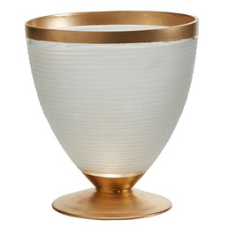 Clear Vase Gold Base