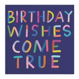 Thimblepress x Slant Beverage Napkins - Birthday Wishes Come True