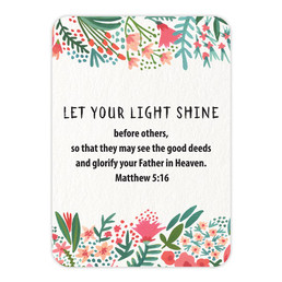 Verse Card - Let your Light Shine
