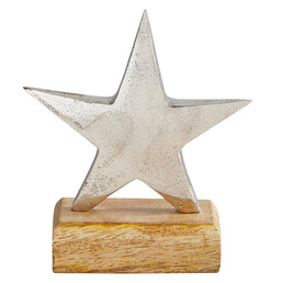 Silver Star with Base - Small