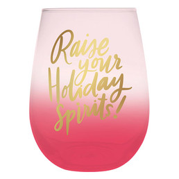 Thimblepress x Slant Stemless Wine Glass - Holiday Spirits