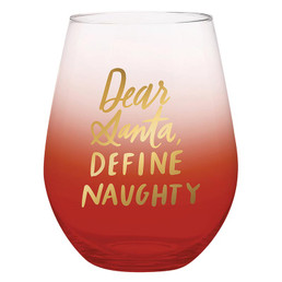 Thimblepress x Slant Jumbo Stemless Wine Glass - Define Naughty