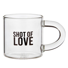 Glass Espresso Cup - Shot of Love