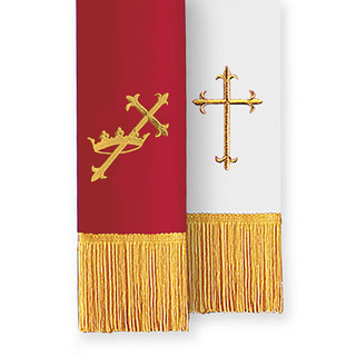 Windkream White Communion Table Runner – 24x62 Inches With Embroidered Cross For Church Altar & Baptism - View #2