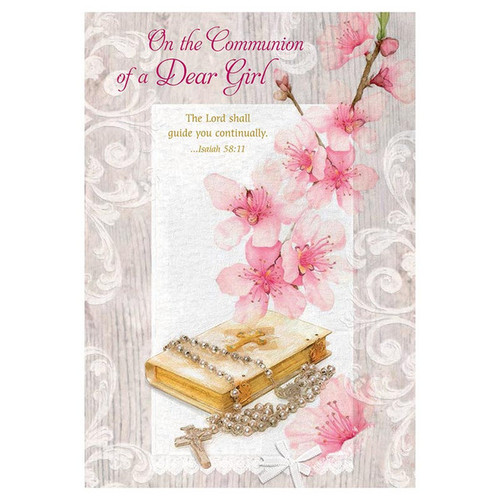 On the Communion of a Dear Girl Card