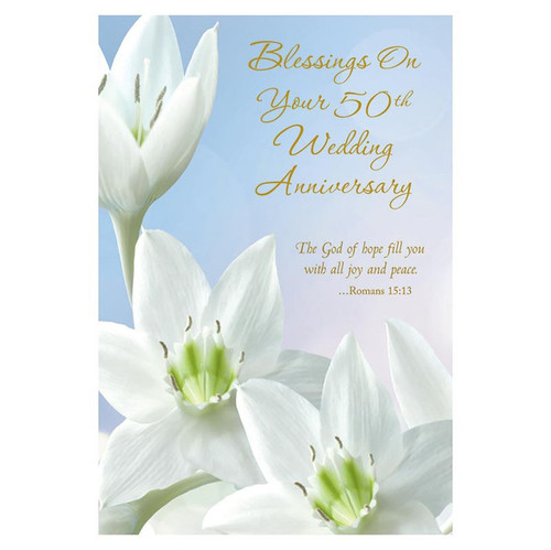 Blessings on Your 50th Wedding Anniversary Card