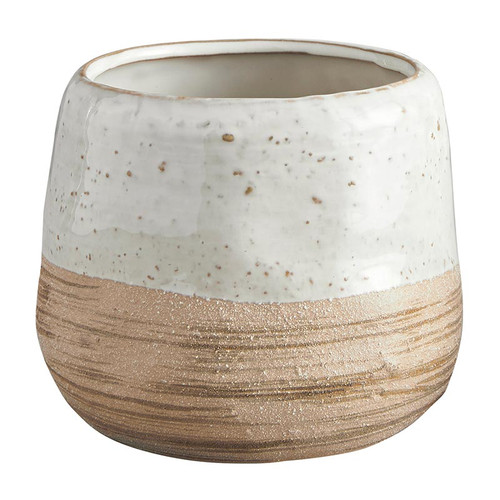 2 Tone Glazed Pot - Large