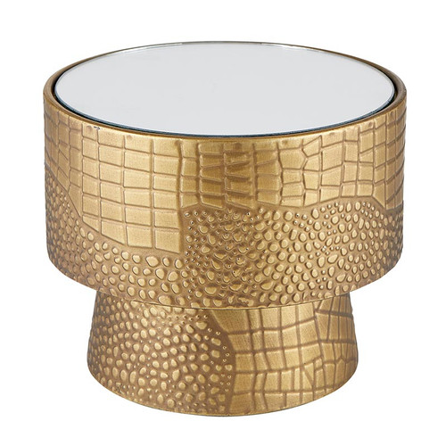 Gold Mirror Top Stand