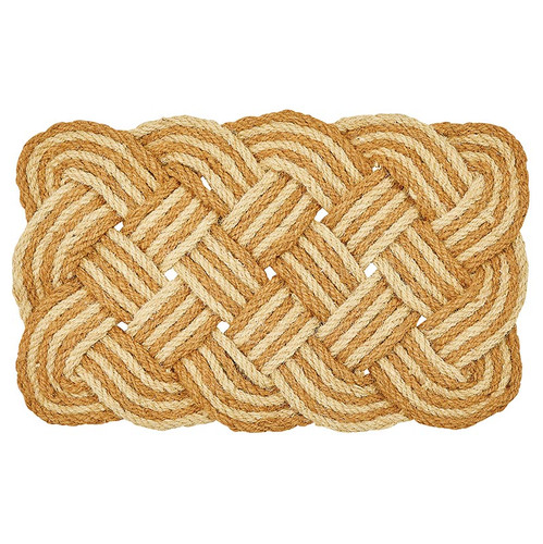 Tan/Yellow Woven Doormat