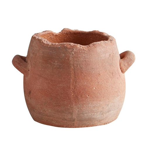 Brick Red Flower Pot with 2 handles - Small