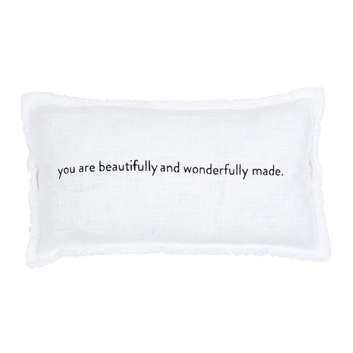Face To Face Rectangle Sofa Pillow - You Are Beautifully And Wonderfully Made