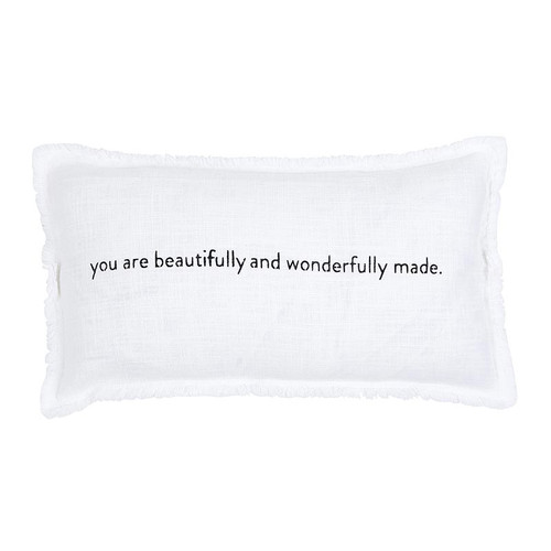 Face To Face Rectangle Sofa Pillow - You Are Beautifully And Wonderfully Made