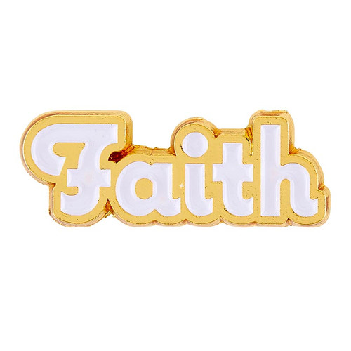 Faith Enamel Pin - 12/pk