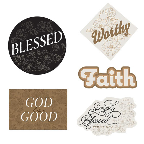 Simply Blessed Sticker Set - 12 sets/pk