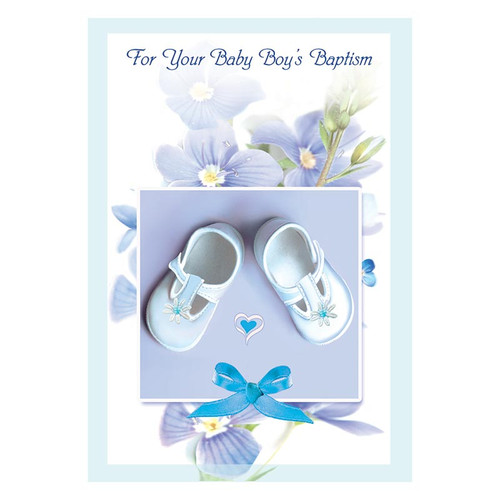 For Your Baby Boy's Baptism - Boy Baptism Card