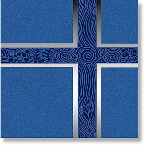 Ceremonial Blue with Silver Foil Service Binder