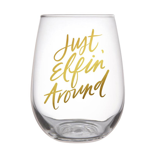 Thimblepress x Slant Stemless Wine Glass - Just Elfin' Around