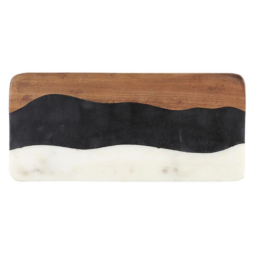 Marble + Wood Serving Board