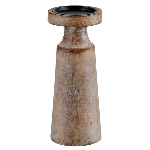 Mango Wood Candle Holder - Large