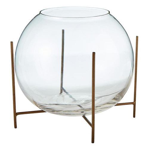 Round Glass Vase Holder - Medium