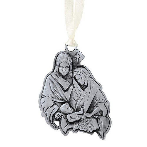 Holy Family Antique Christmas Ornament - 12/pk