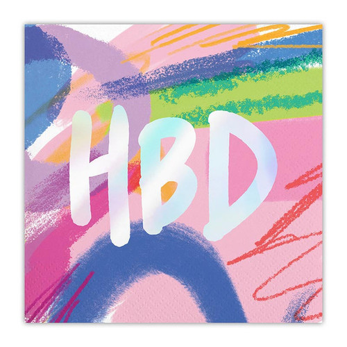 Foil Beverage Napkins - Thimblepress HBD