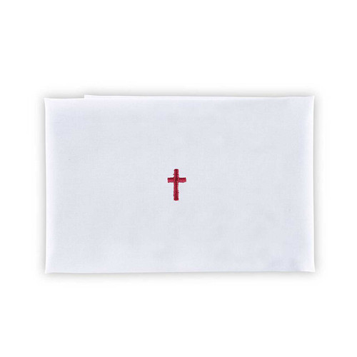 Linen Red Cross Purificator - 12 pack