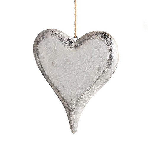 Silver Heart Ornament