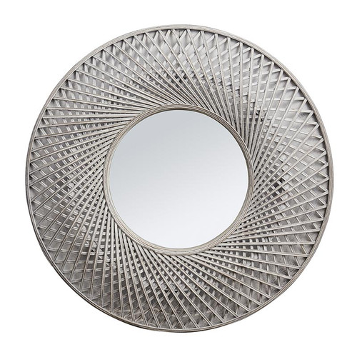 Woven Framed Wall Mirror