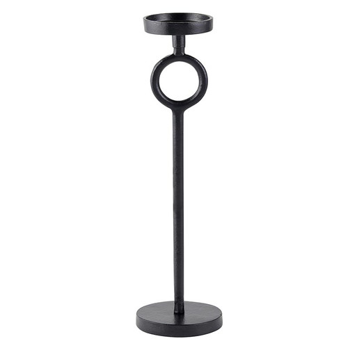 Black Metal Candle Holder - Large