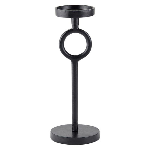 Black Metal Candle Holder - Small