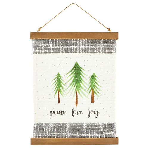 Peace Love Joy Canvas Banner