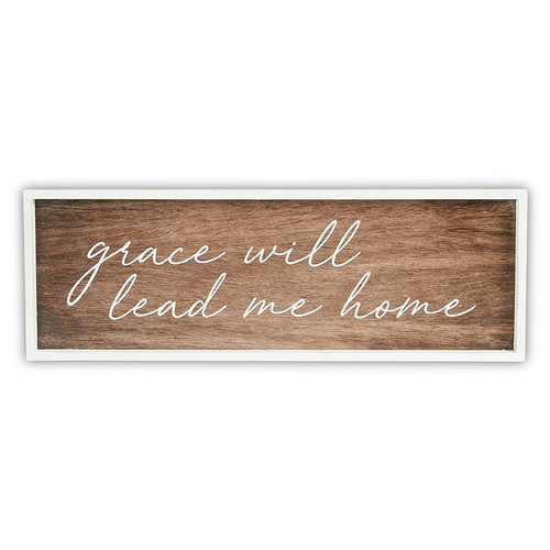 Dark Wood Sign - Grace will