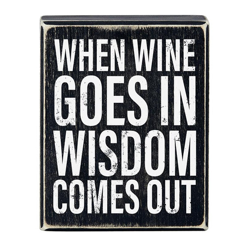 Box Sign - Wine Wisdom