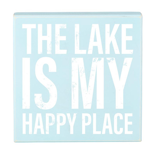 Box Sign - Lake Happy