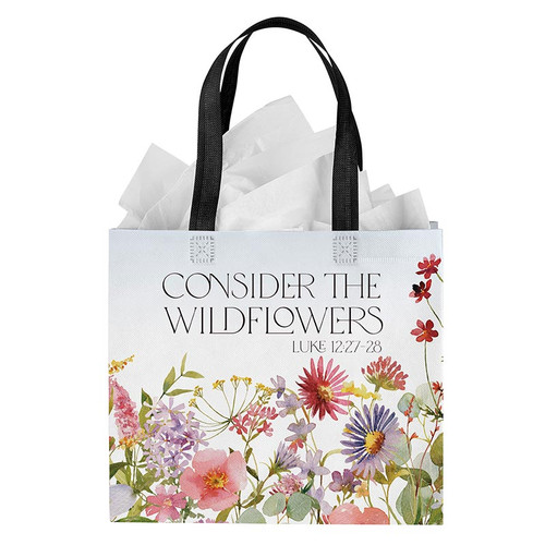 Consider the Wildflowers Reusable Gift Bag - 6/pk