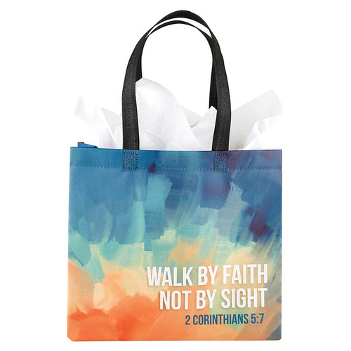 Walk by Faith Reusable Gift Bag - 6/pk