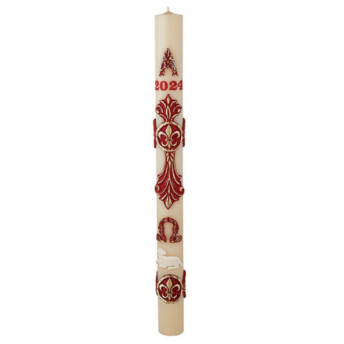 No 4 Baroque Cross Candle