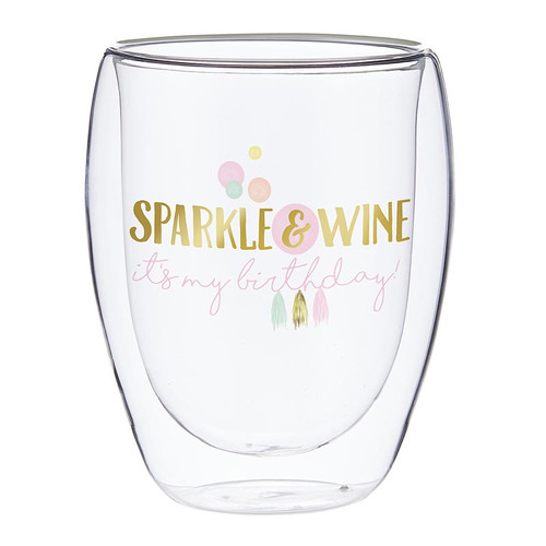 Double-Wall Wine Glass - Sparkle & Shine