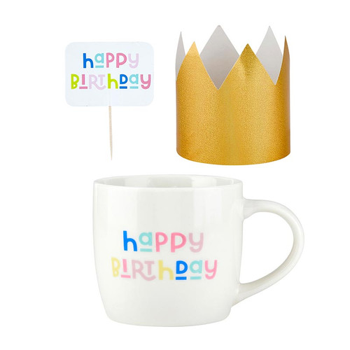 Mug Cake Gift Set - Happy Birthday