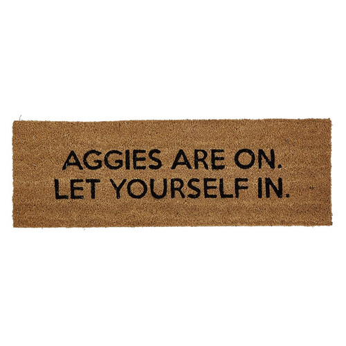 Door Mat - Aggies Are On